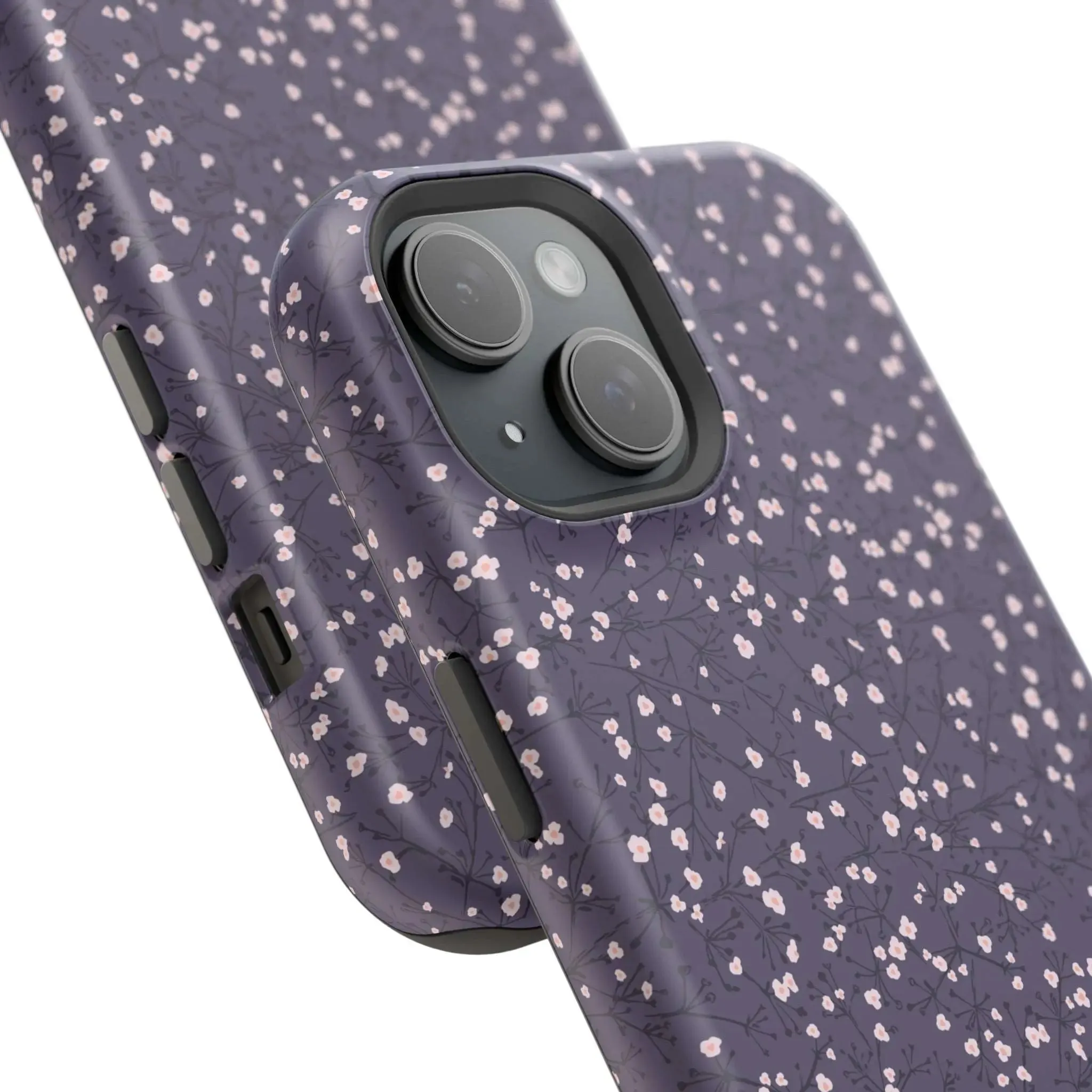 Cherry Petals | Blue Floral Case