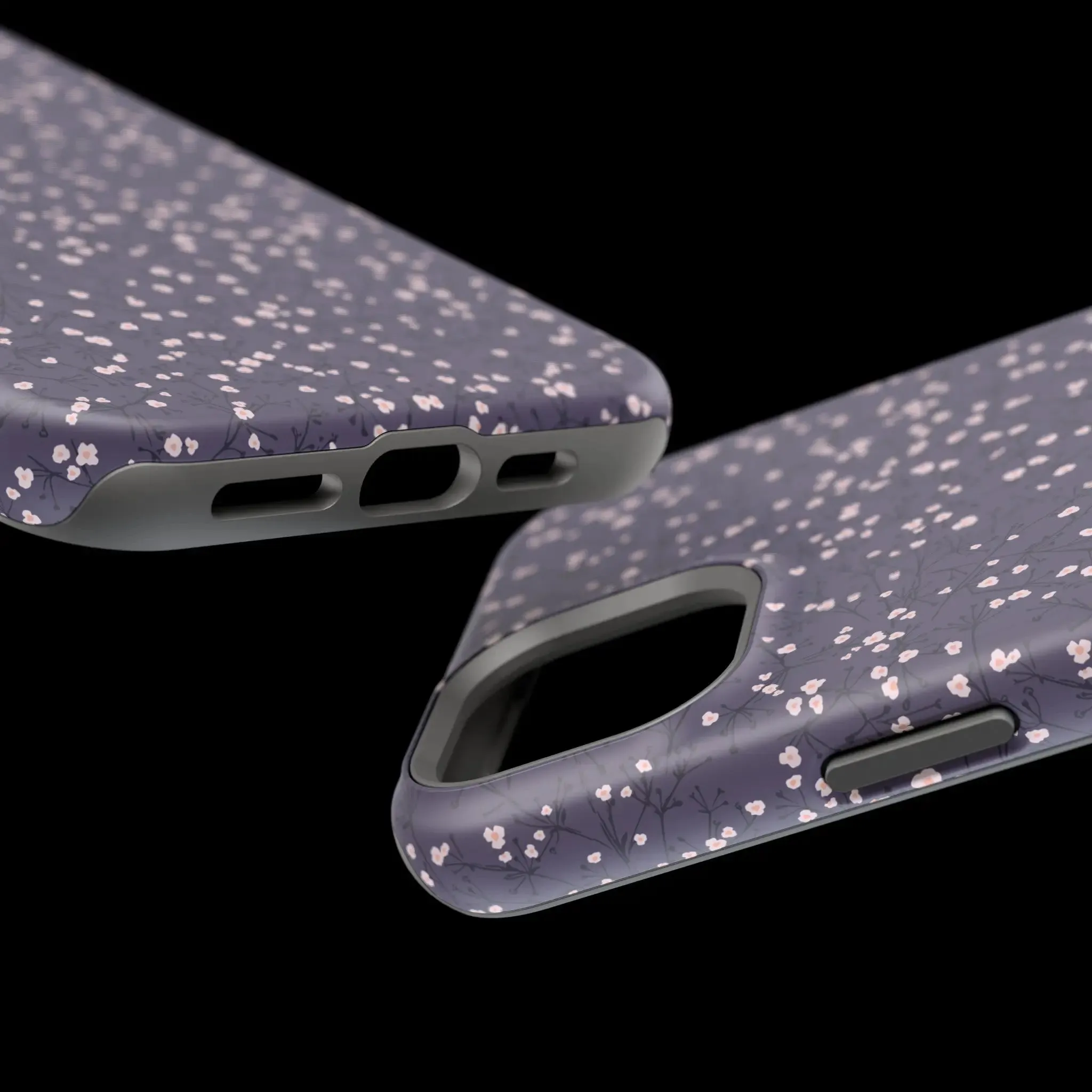 Cherry Petals | Blue Floral Case