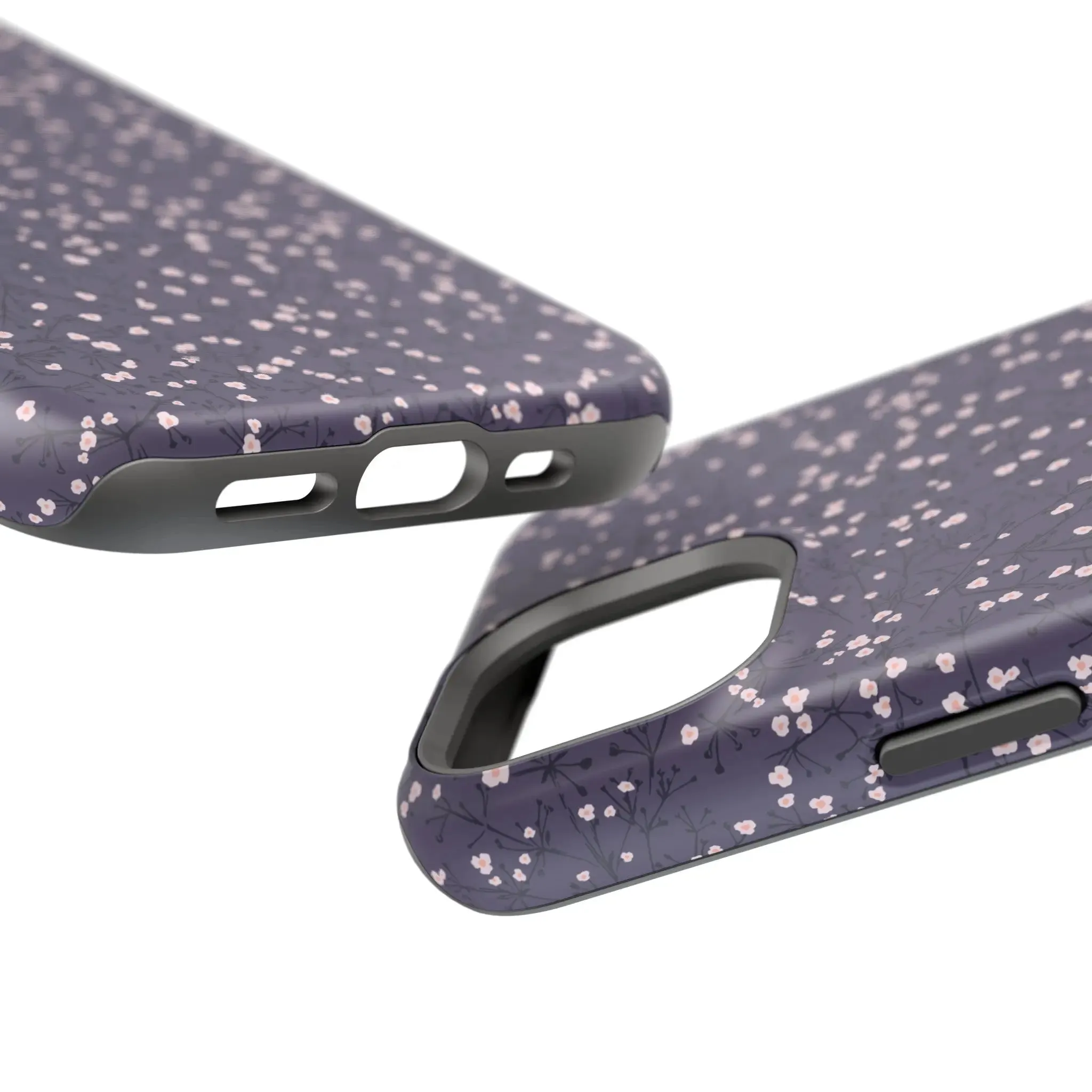 Cherry Petals | Blue Floral Case