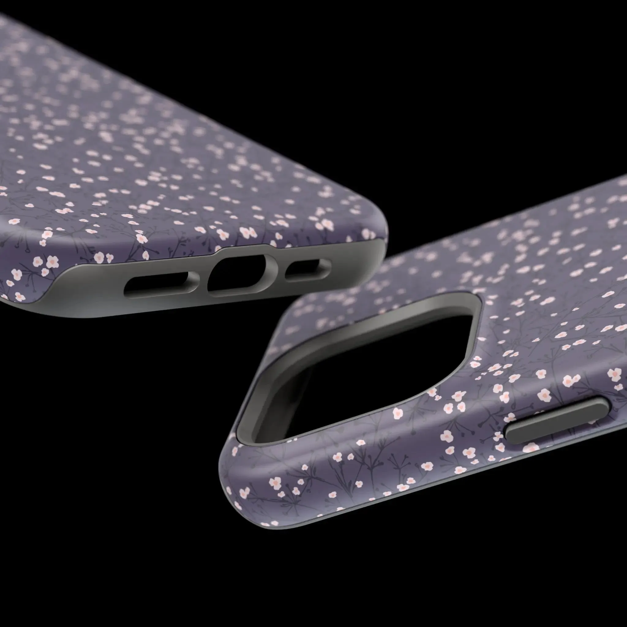 Cherry Petals | Blue Floral Case