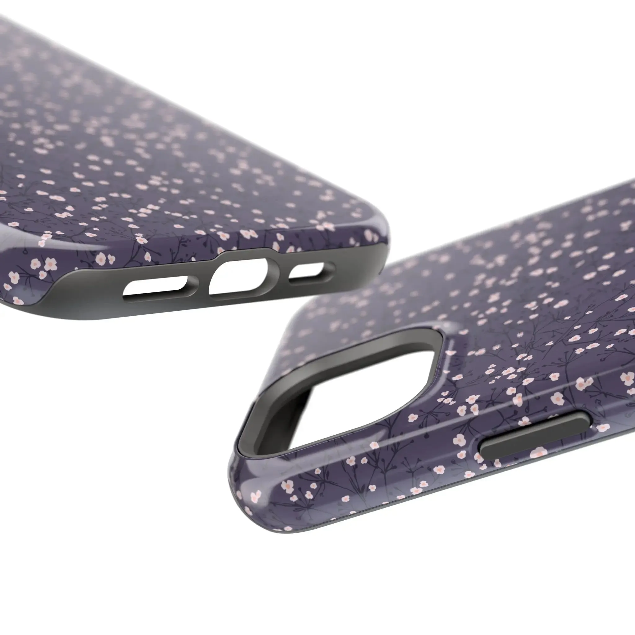 Cherry Petals | Blue Floral Case