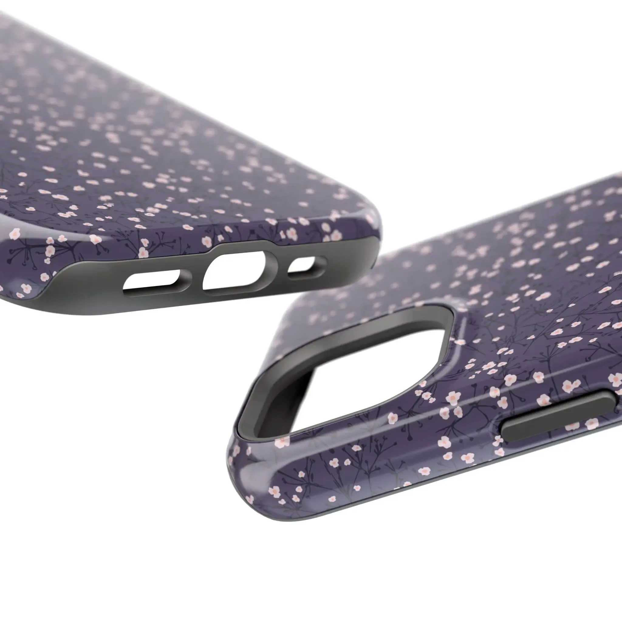 Cherry Petals | Blue Floral Case