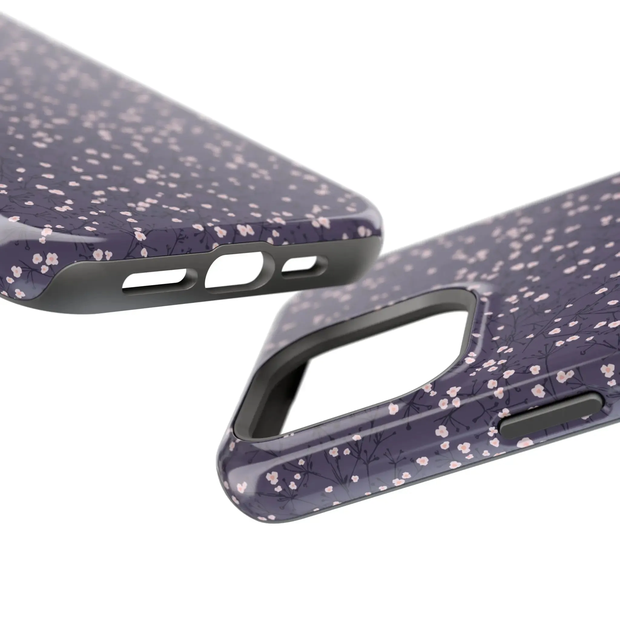 Cherry Petals | Blue Floral Case