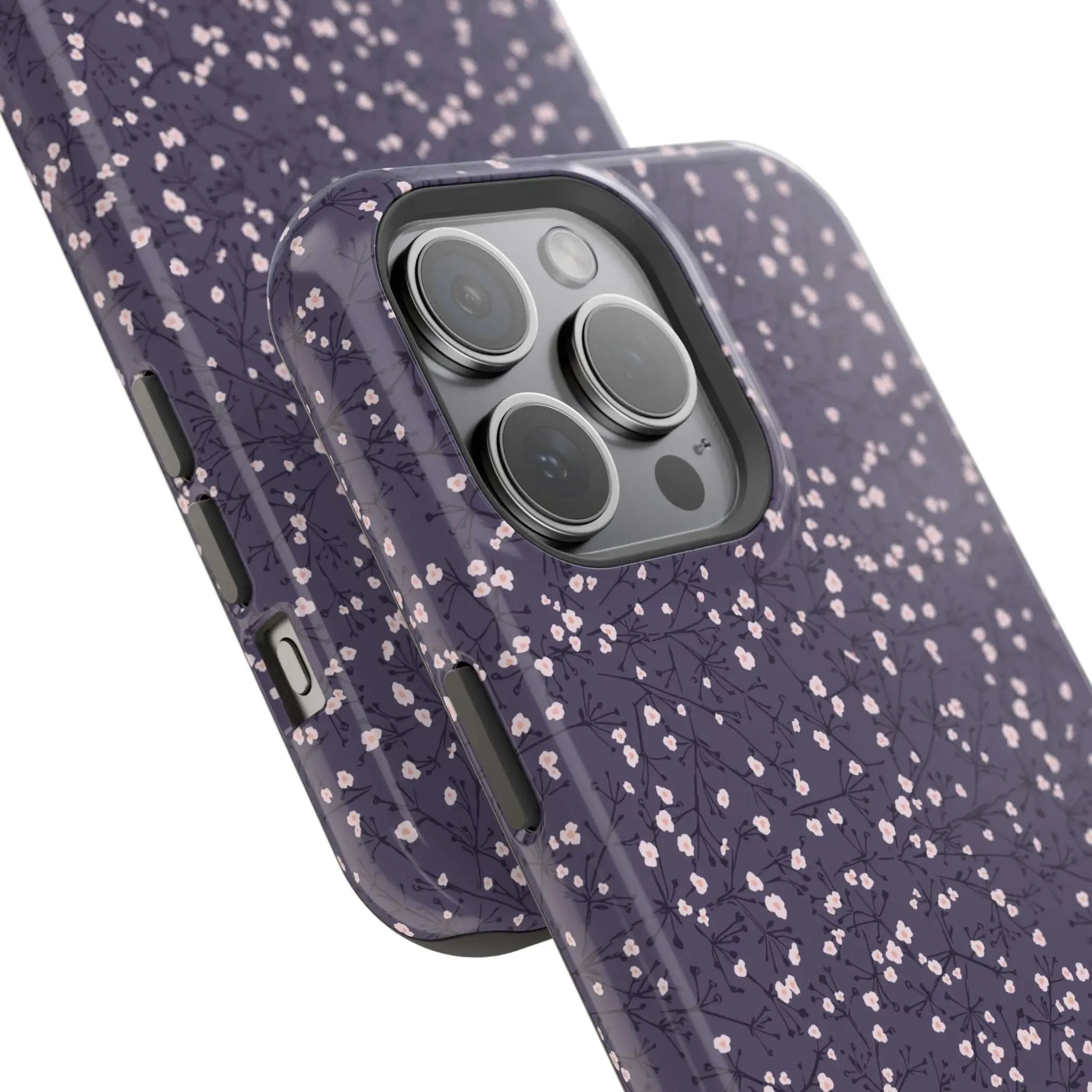 Cherry Petals | Blue Floral Case