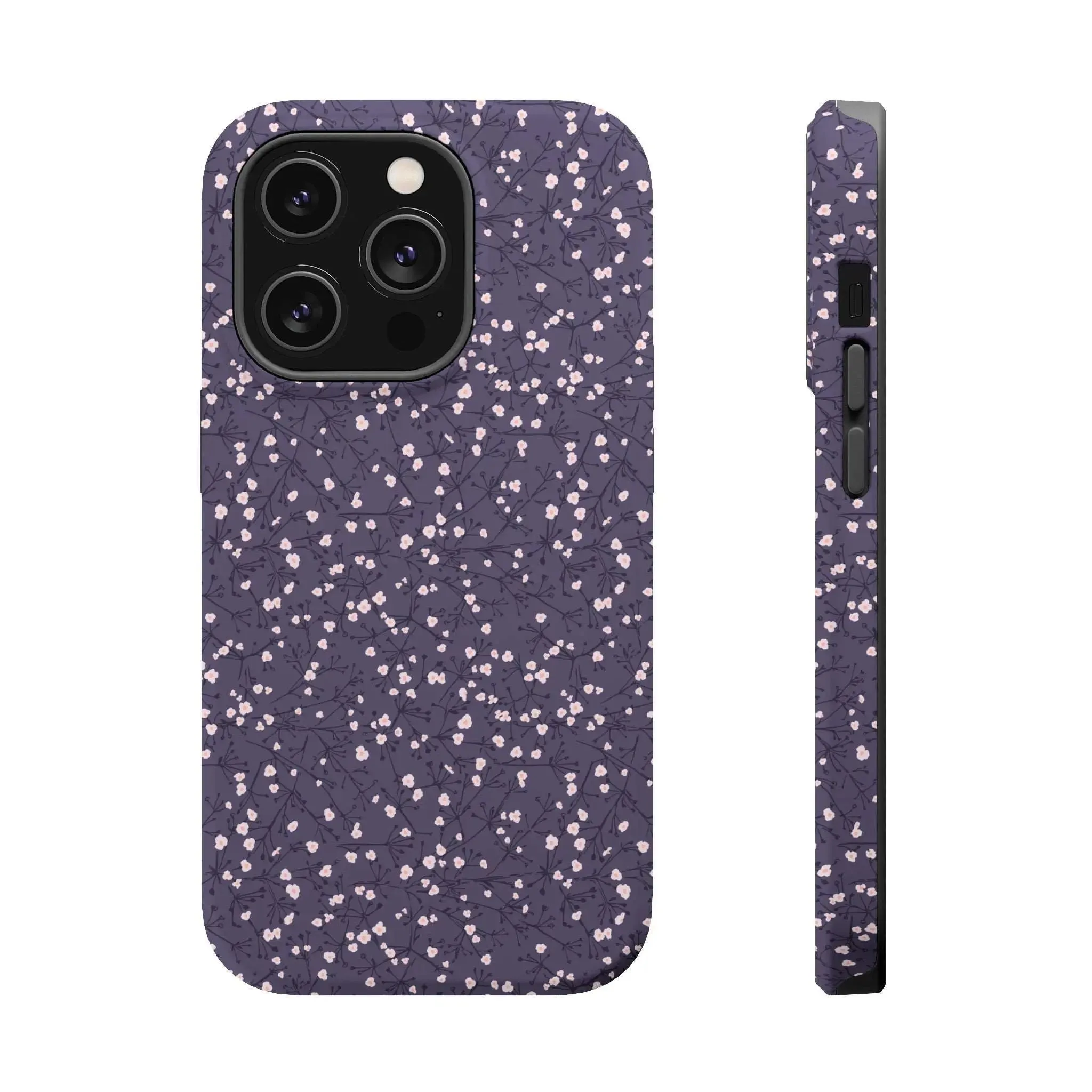 Cherry Petals | Blue Floral Case