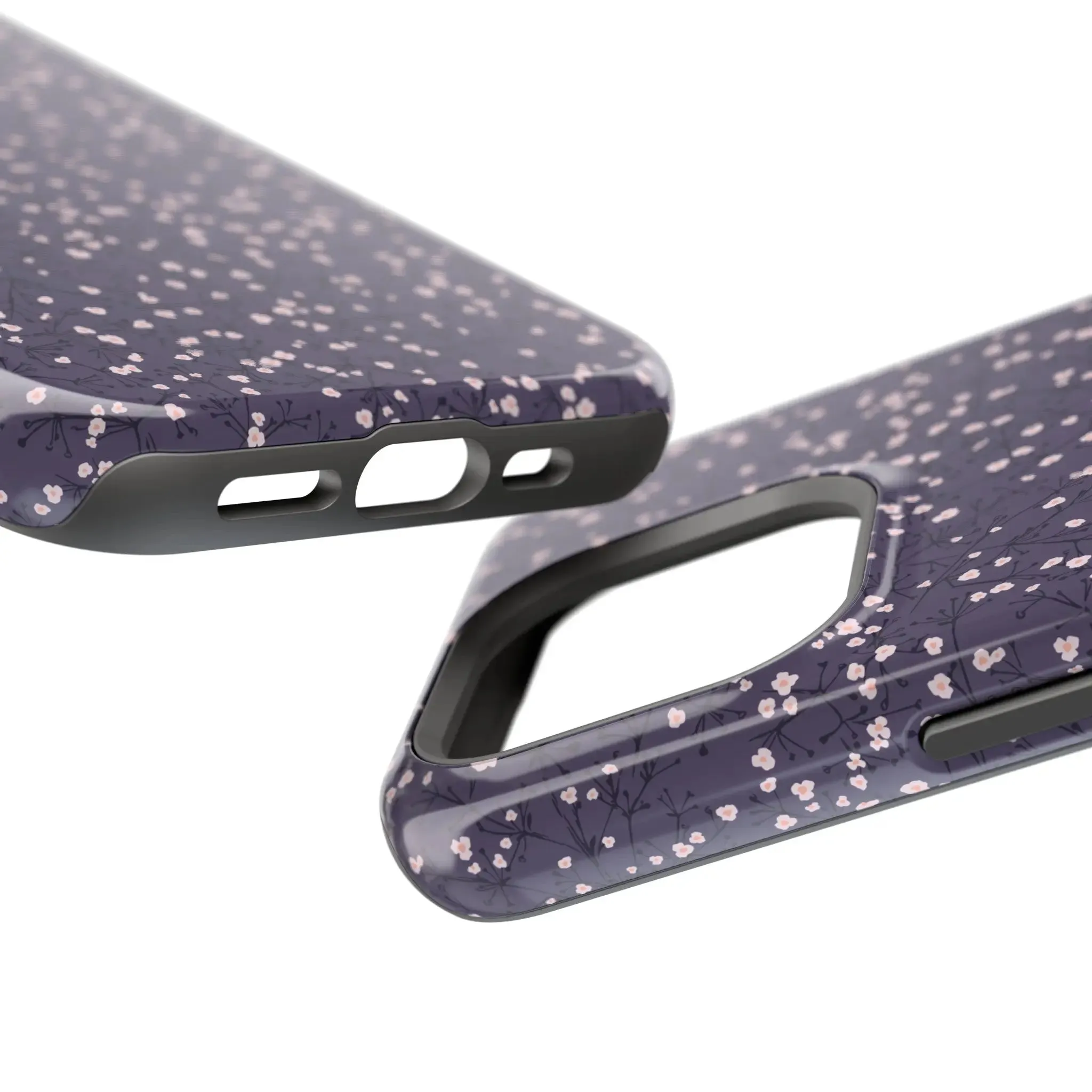 Cherry Petals | Blue Floral Case