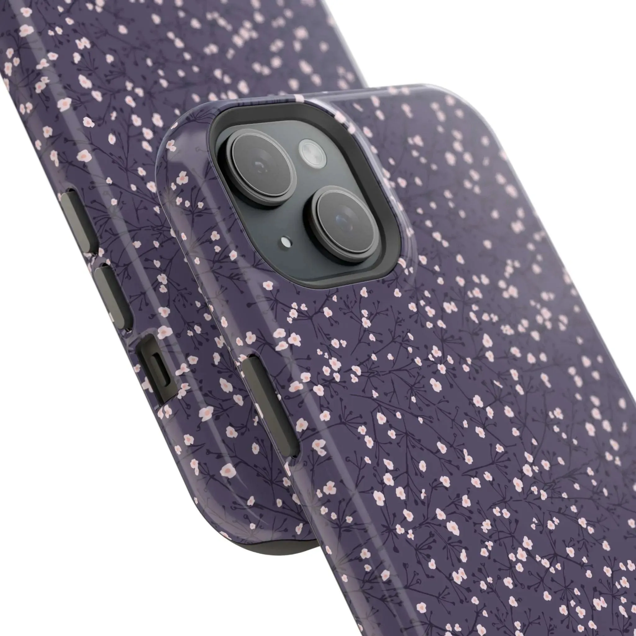 Cherry Petals | Blue Floral Case