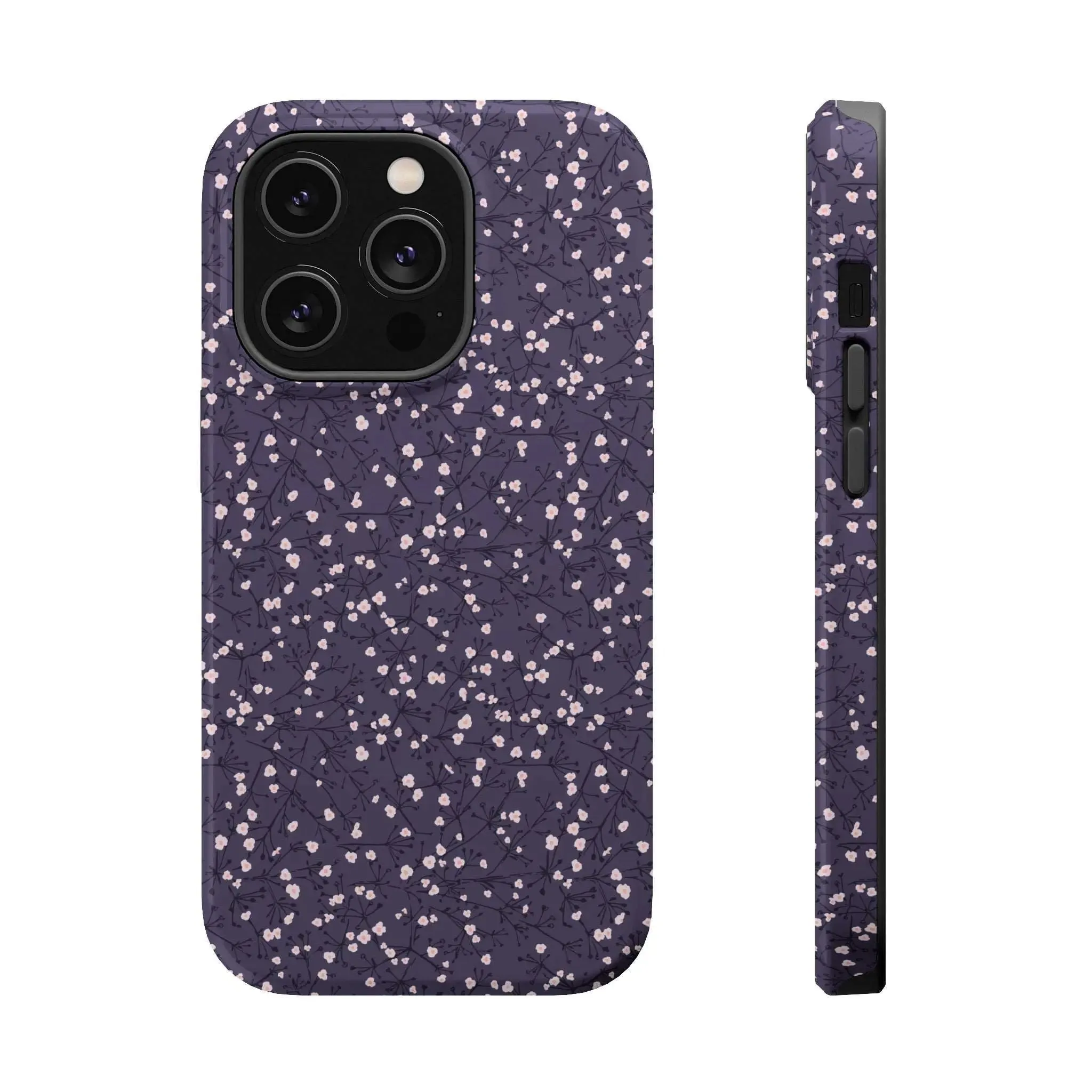 Cherry Petals | Blue Floral Case