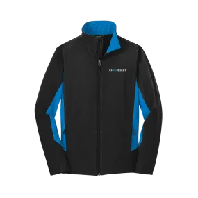 Chevrolet EV Men's Core Colorblock Soft Shell Jacket