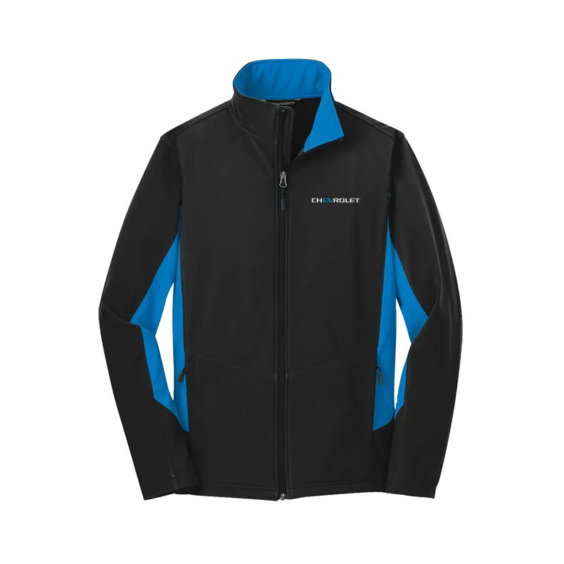 Chevrolet EV Men's Core Colorblock Soft Shell Jacket