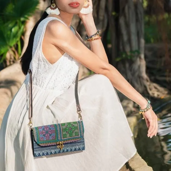 Colorful Bohemian Bag/Clutch - Embroidered Purse/Wallet