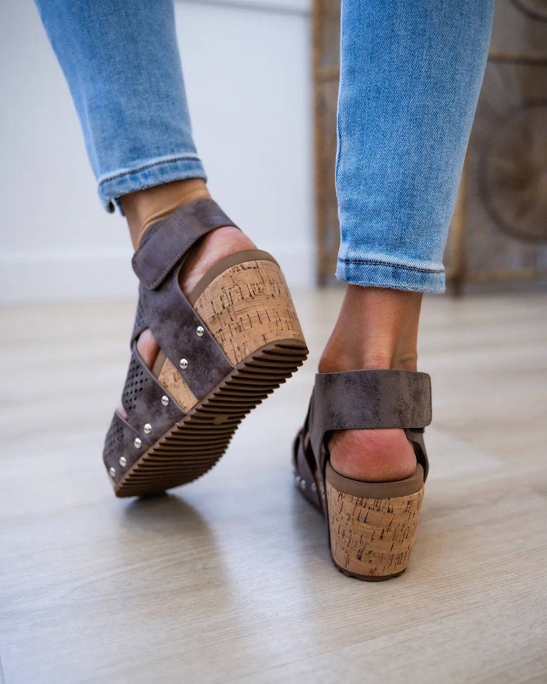 Corkys Guilty Pleasure Wedge Sandals - Bronze FINAL SALE