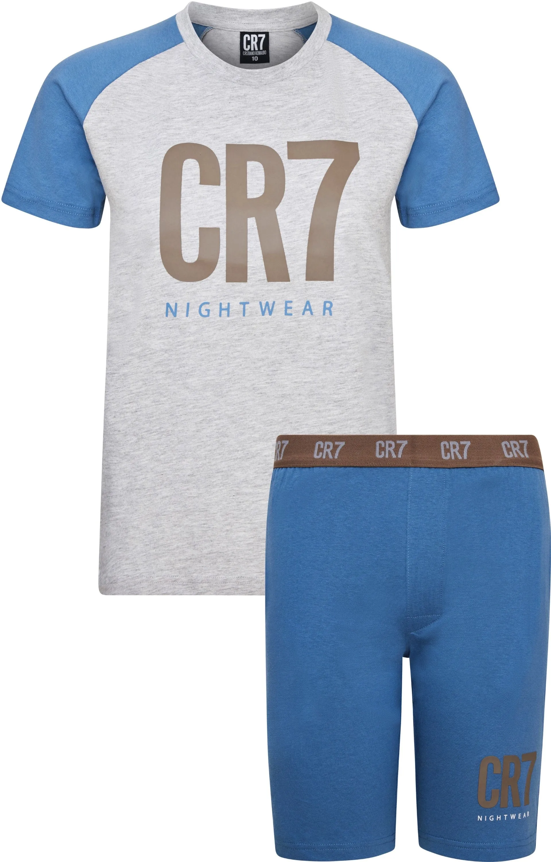 CR7 Boy's Loungewear, Pajama Set - Shorts, Short Sleeve