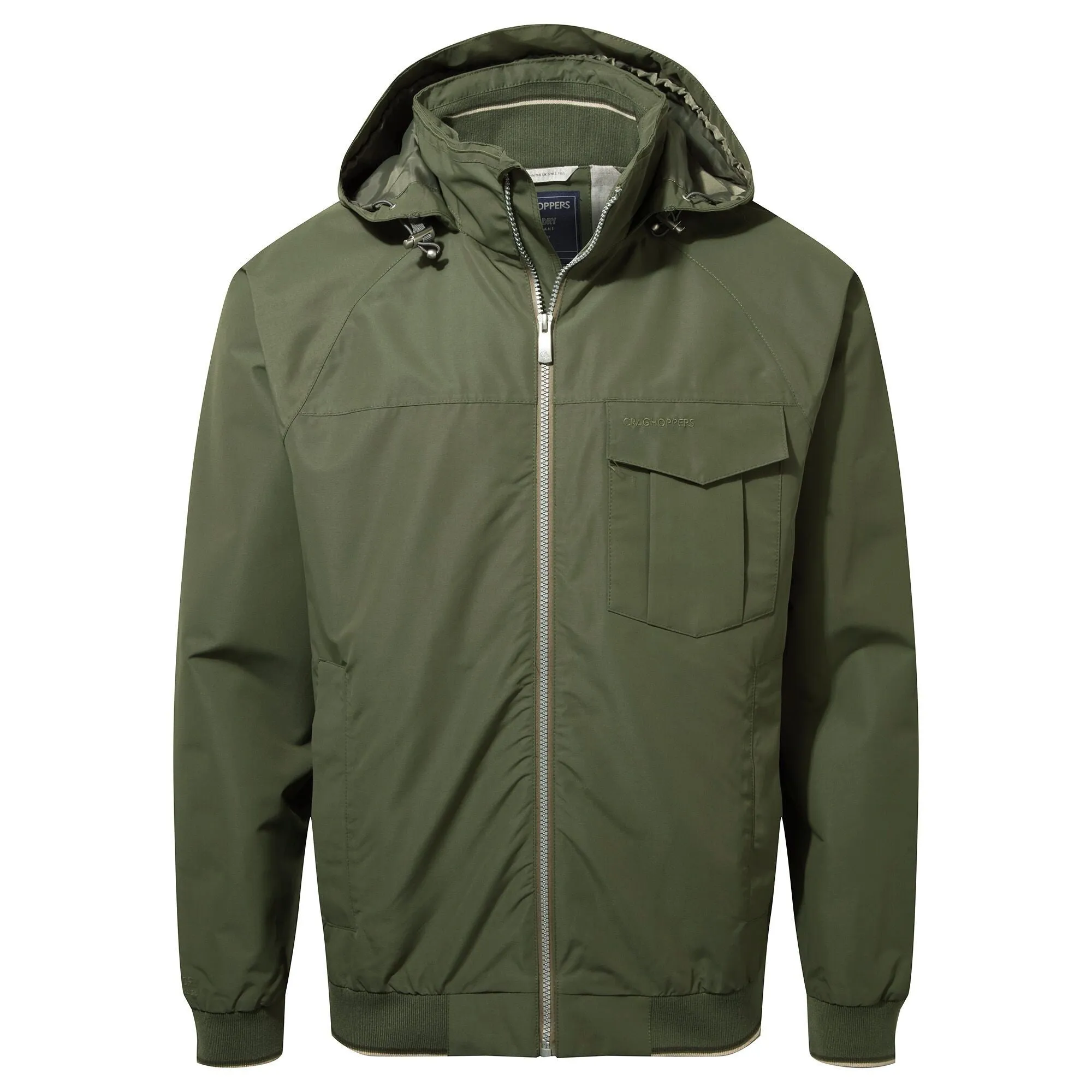 Craghoppers Mens Aiken Waterproof Jacket-GREEN