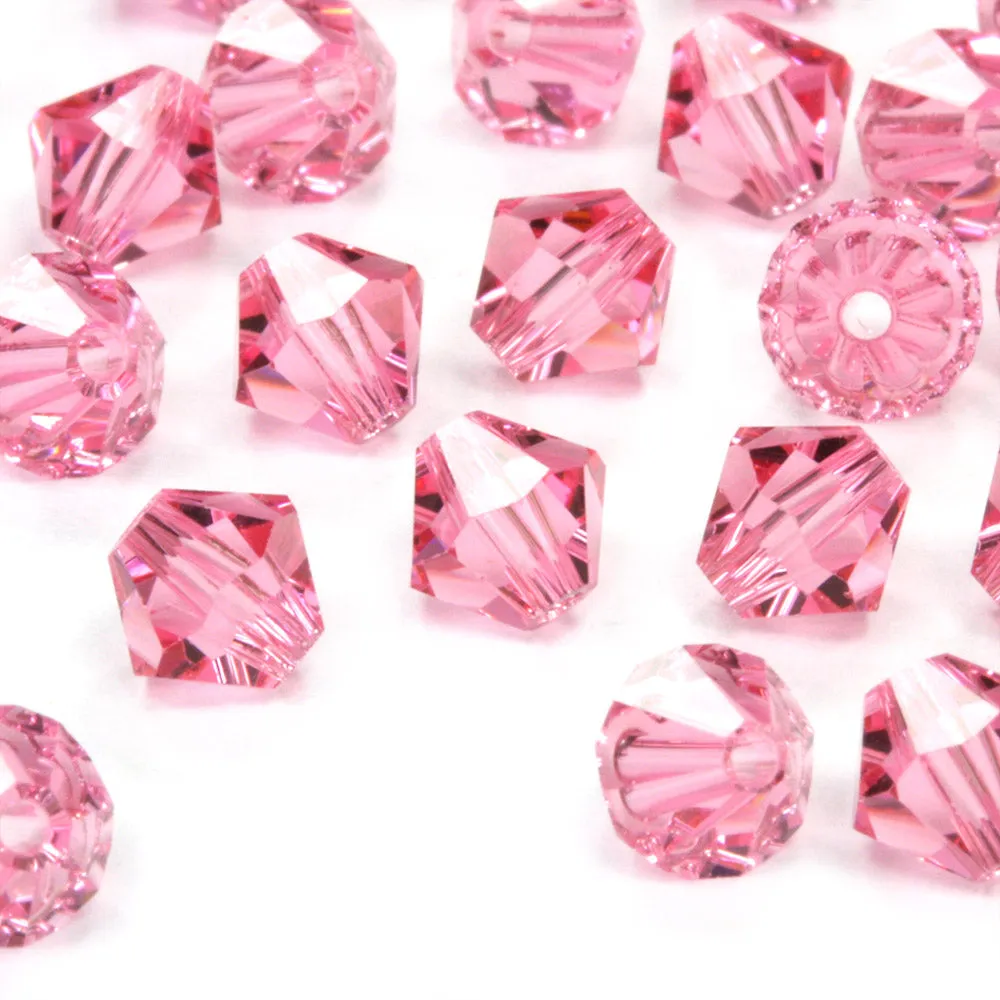 Crystal 6mm Bicone Pink Bundle - Pack of 6