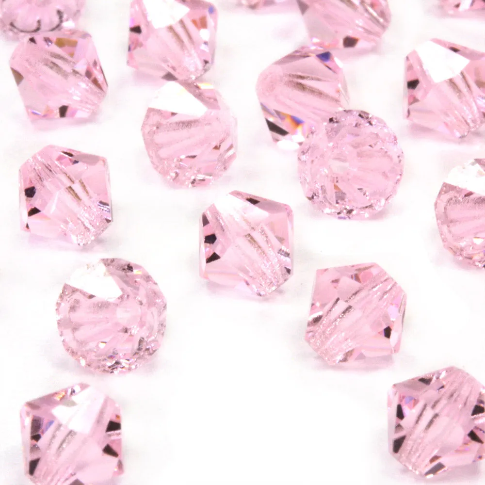 Crystal 6mm Bicone Pink Bundle - Pack of 6