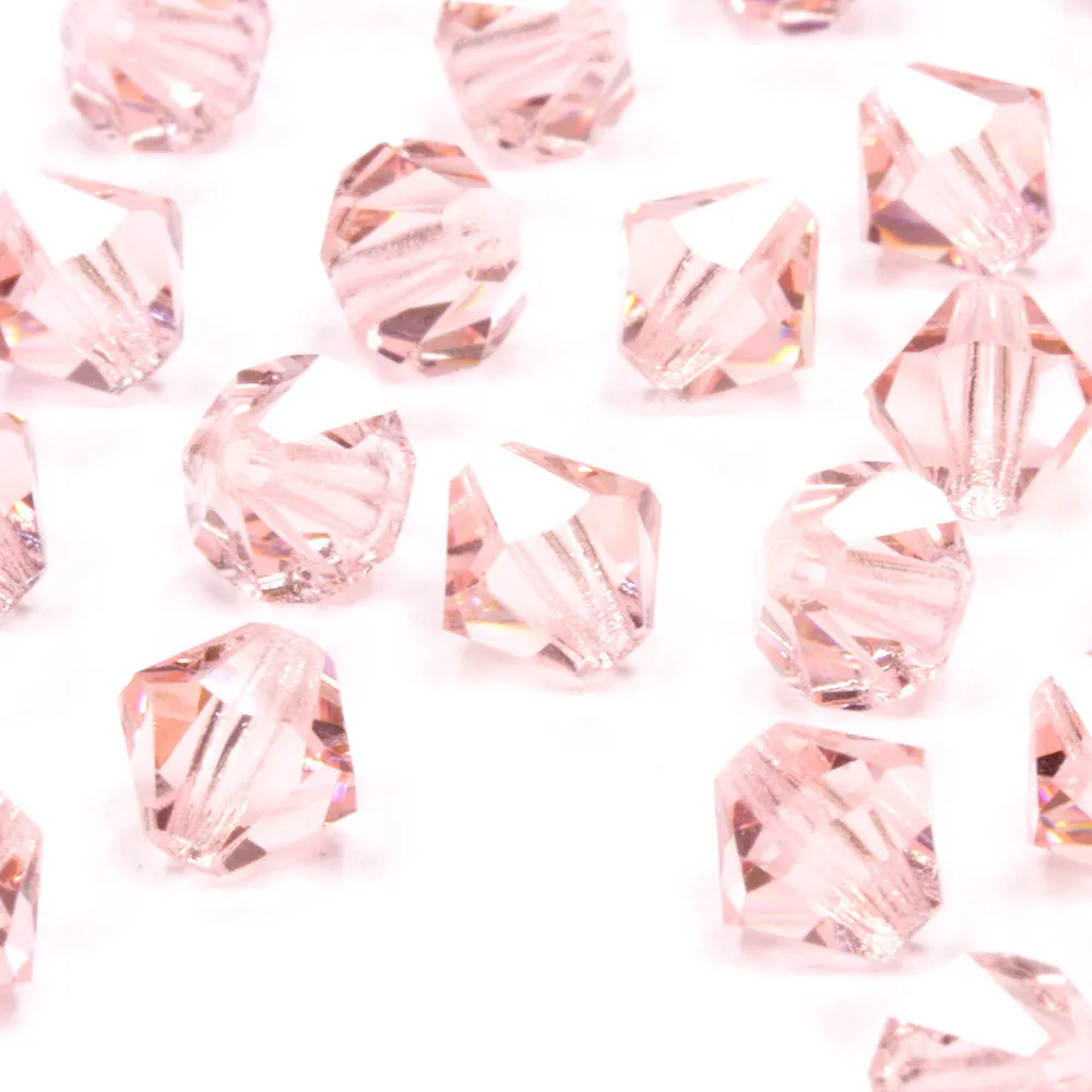 Crystal 6mm Bicone Pink Bundle - Pack of 6