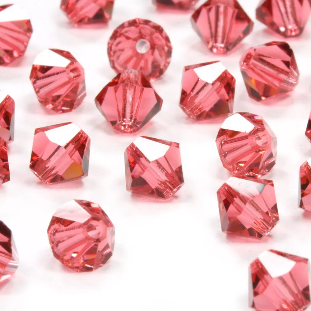 Crystal 6mm Bicone Pink Bundle - Pack of 6