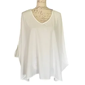 Cupshe White Cape Swimsuit Cover Up Top Size X-Small