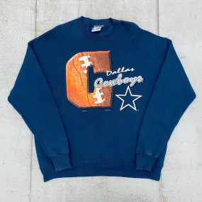 Dallas Cowboys: 1996 Graphic Spellout Sweat (XL)