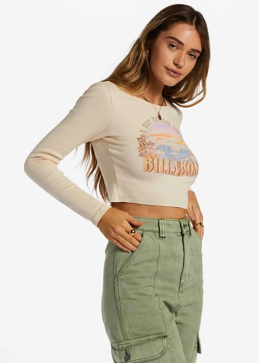 Daydream Away Crop Top - Antique White