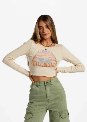 Daydream Away Crop Top - Antique White