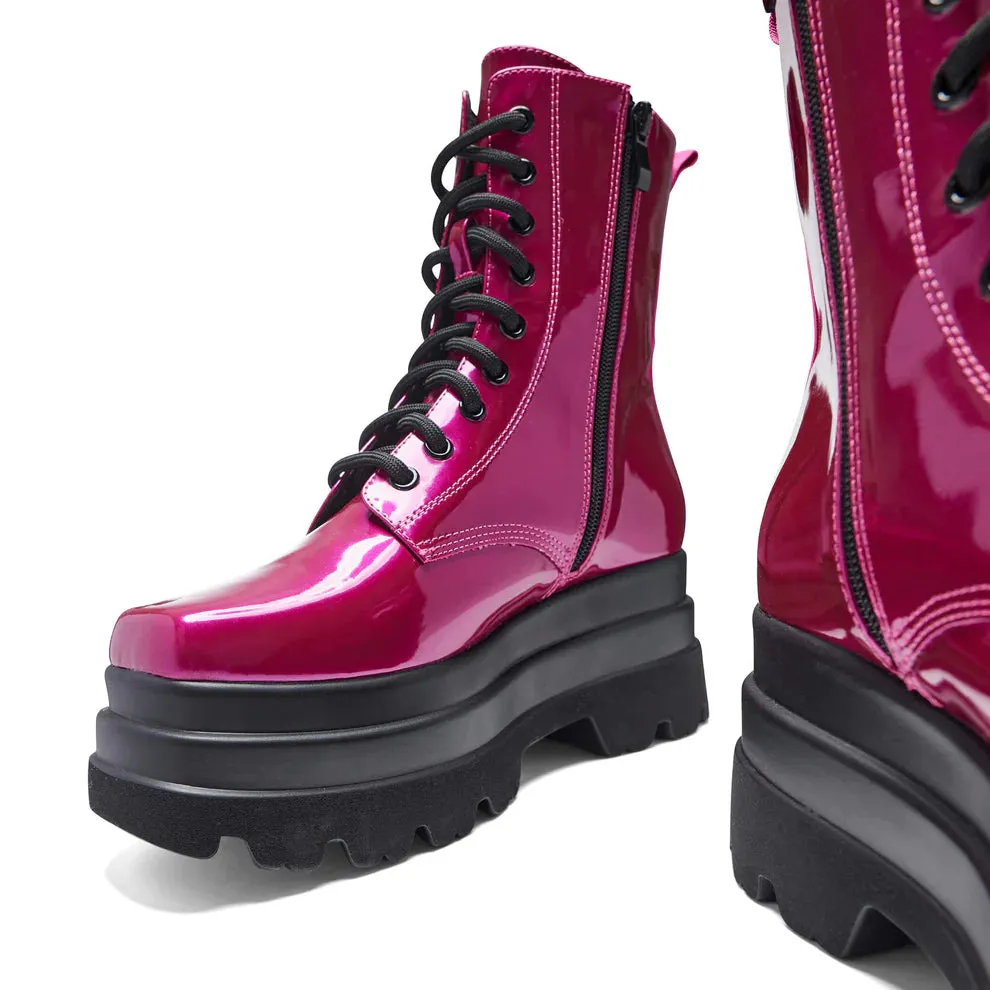 Deathwatch Trident Platform Boots - Candy Pink-Size 9-Clearance