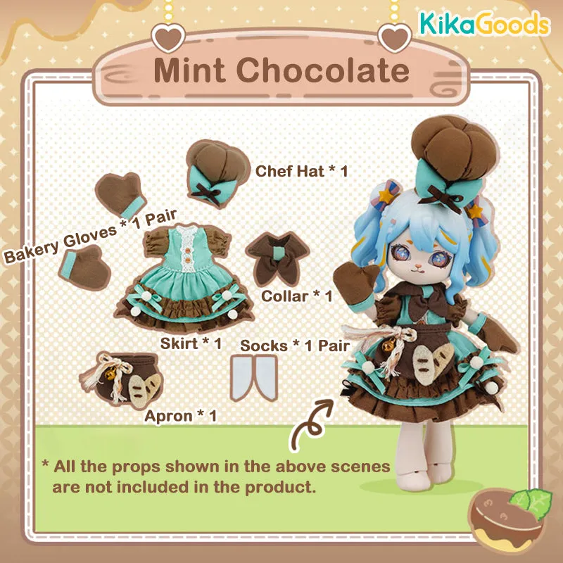 Dessert Series Mint Chocolate 1/12 BJD Clothing Set