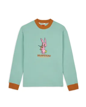 Dickies Bunny Drill Embroidered Waffle Mockneck Long Sleeve - Crème De Menthe