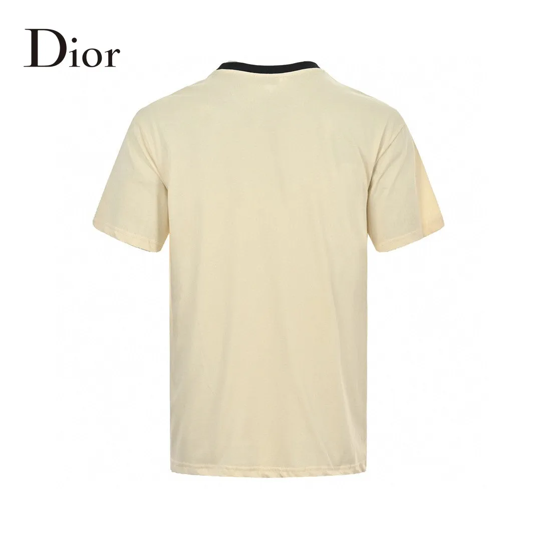 Dior Cream T-Shirt with Black Trim