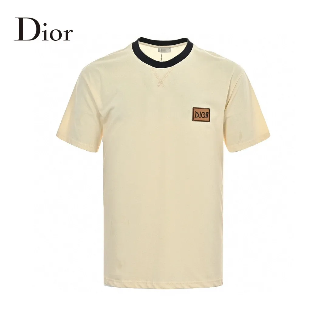 Dior Cream T-Shirt with Black Trim