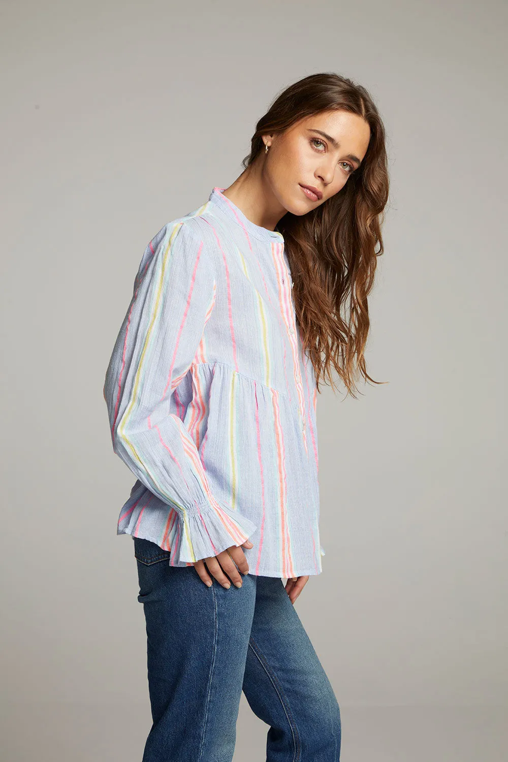 Dolphin South West Beach Stripe Button Down