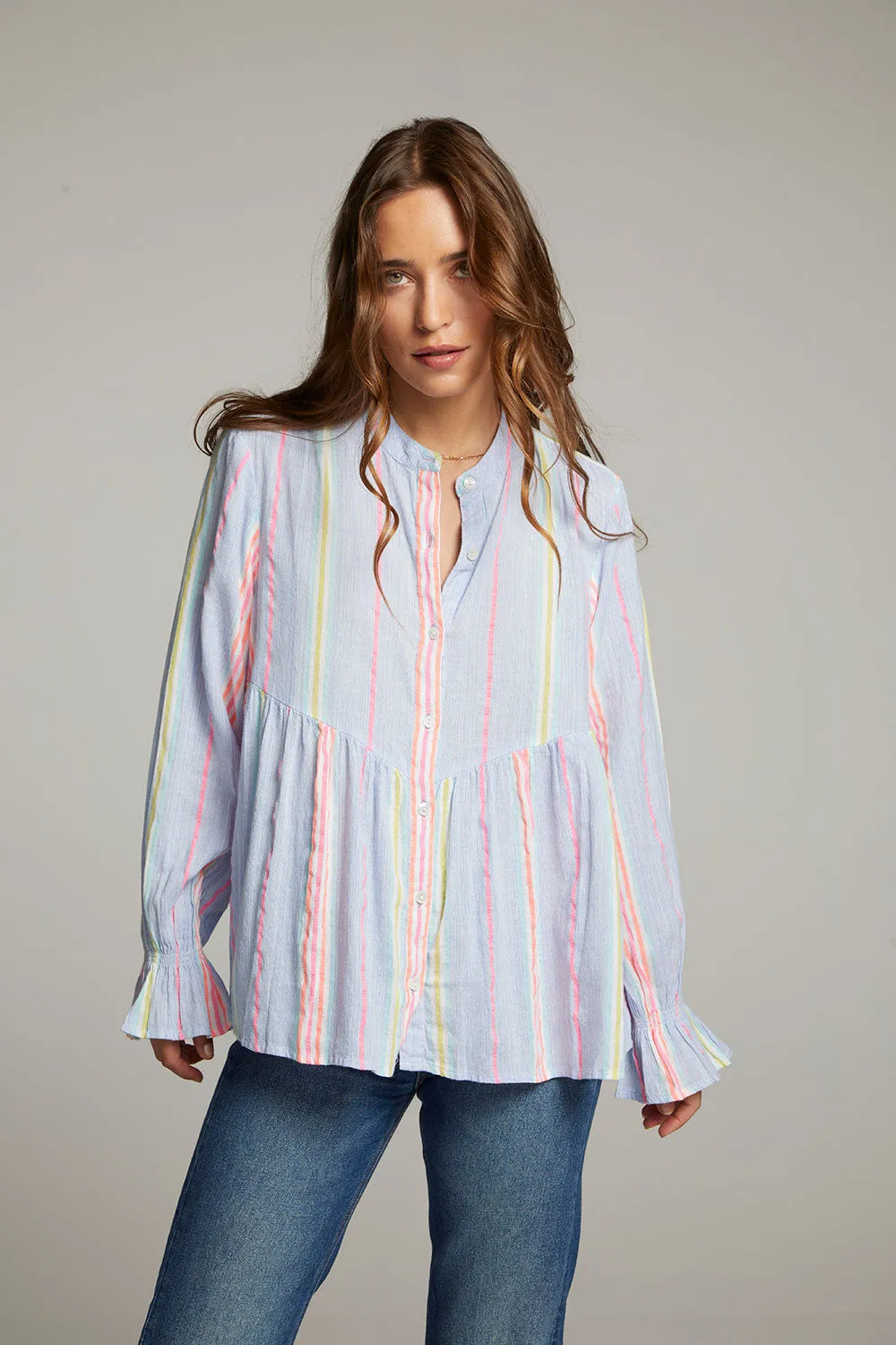 Dolphin South West Beach Stripe Button Down