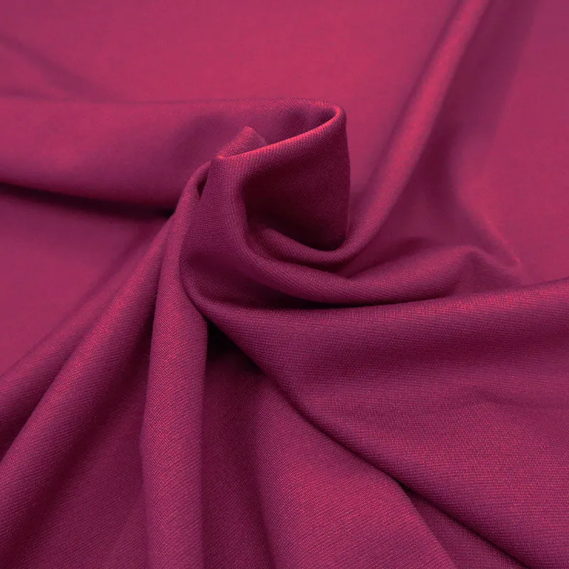 Dressmaking Viscose Elastane - Ponte Roma - Burgundy