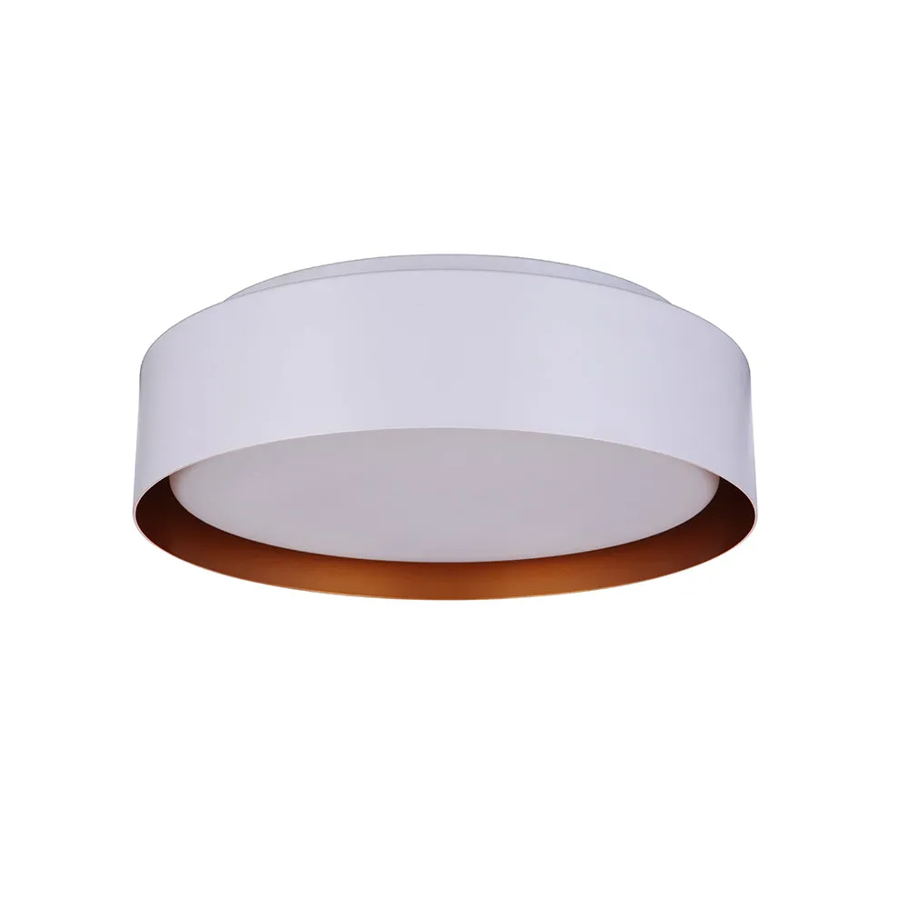 Duplo 3 Light Flush Mount - White