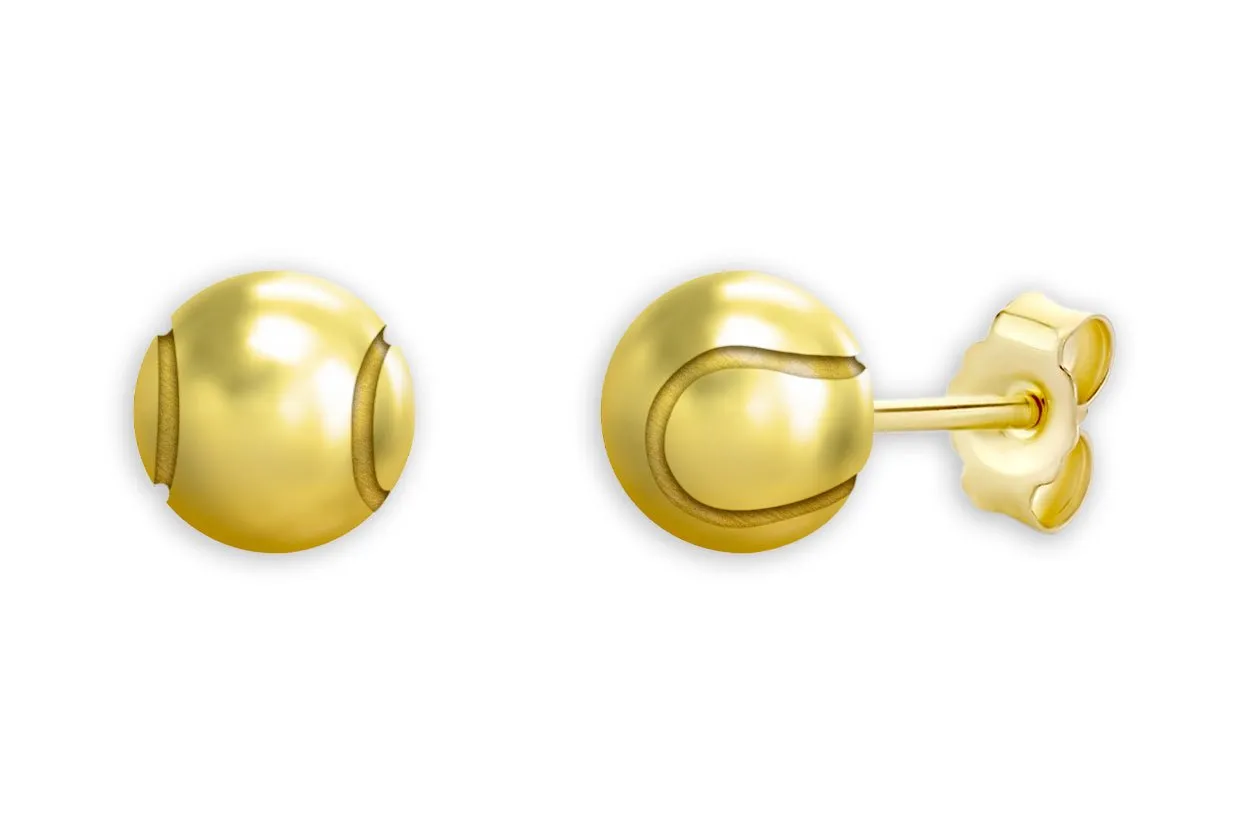 Earrings Tennis & Padel Ball 14kt Gold