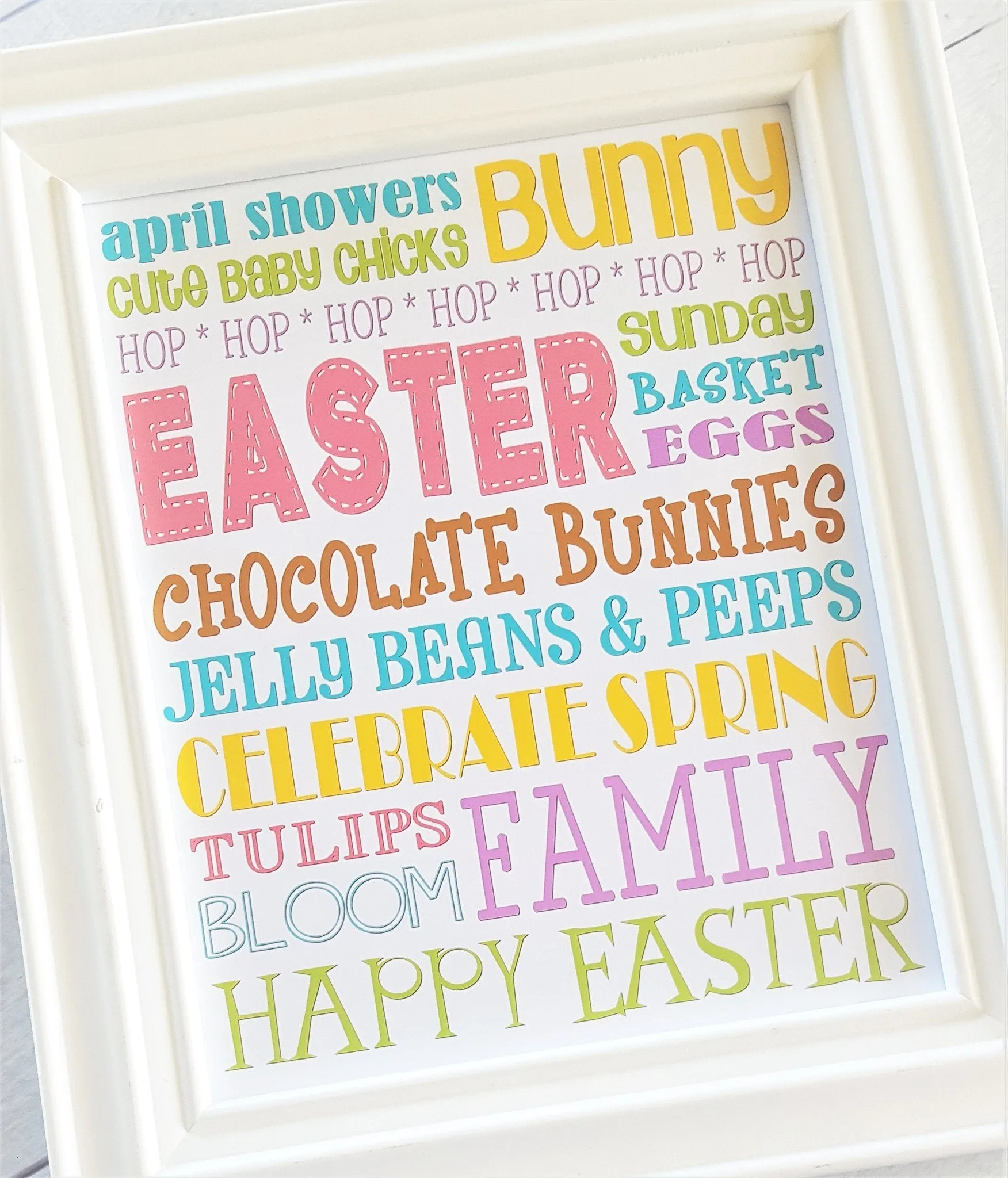 Easter or April Subway Art PRINTABLE