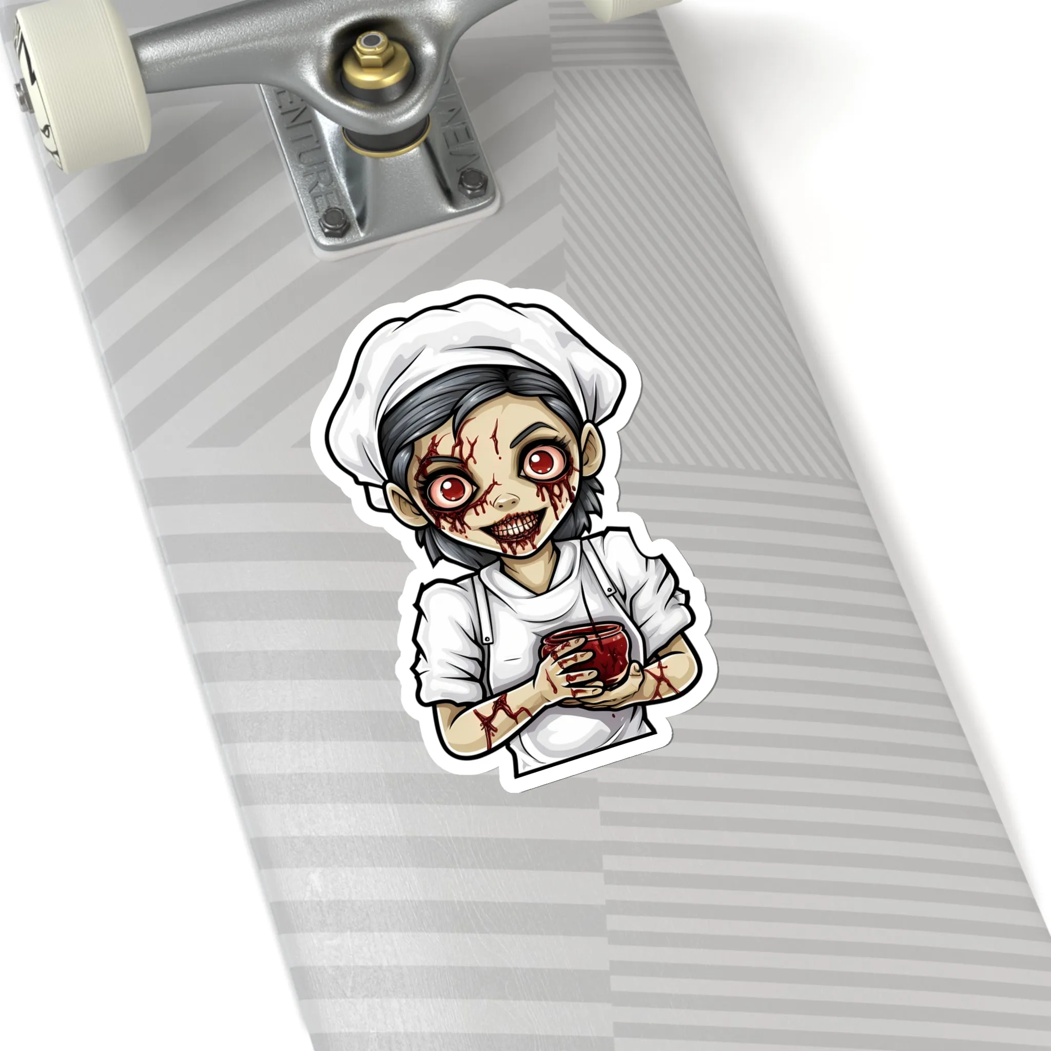 Eerie and Engaging: Spooky Halloween Zombie Nurse Stickers