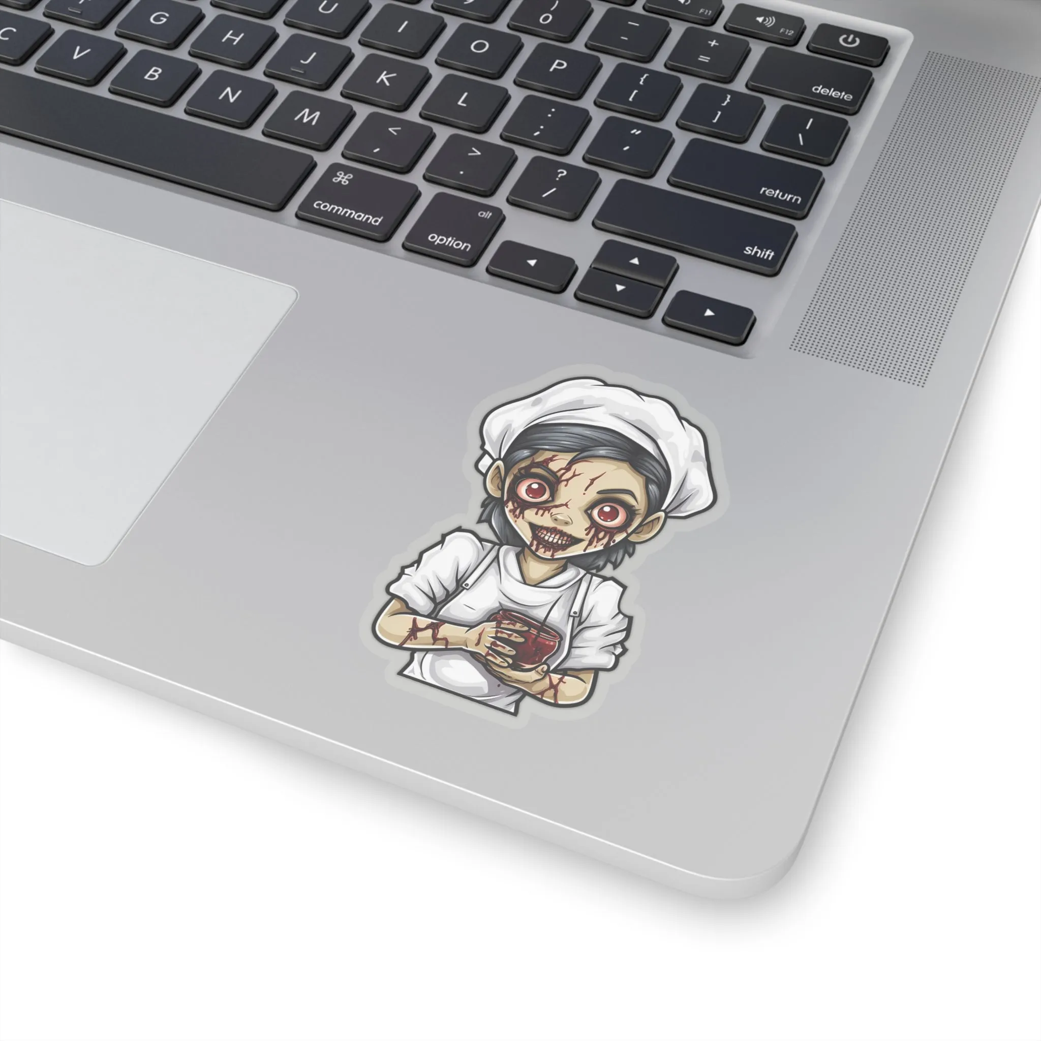 Eerie and Engaging: Spooky Halloween Zombie Nurse Stickers