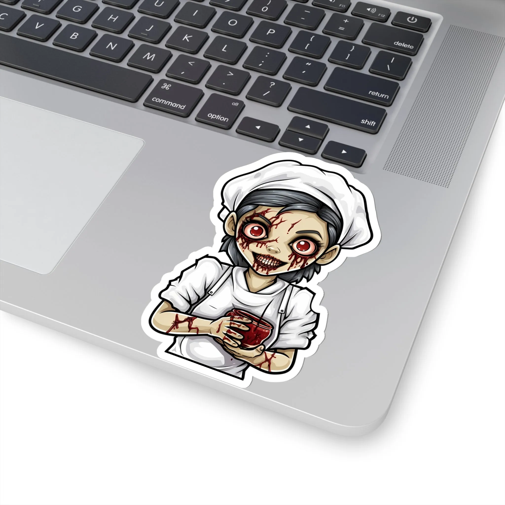 Eerie and Engaging: Spooky Halloween Zombie Nurse Stickers