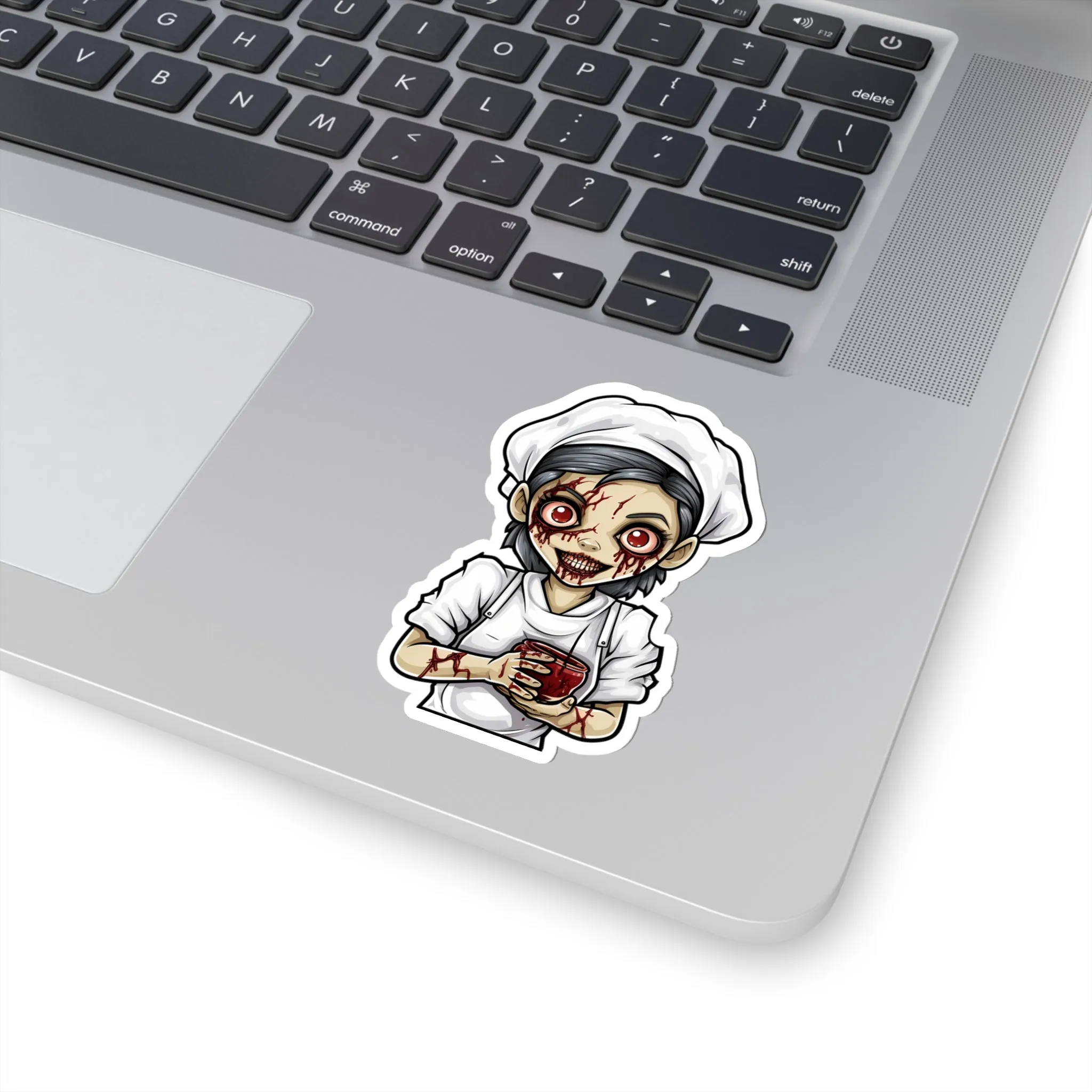 Eerie and Engaging: Spooky Halloween Zombie Nurse Stickers