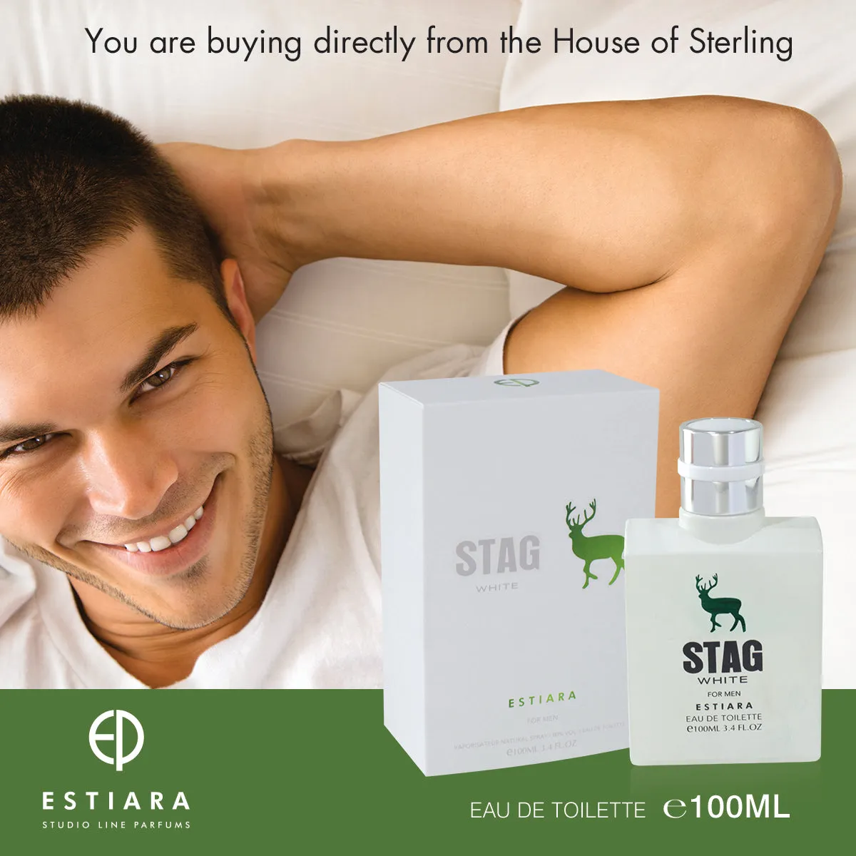 Estiara Stag White Eau De Toilette For Men 100ML