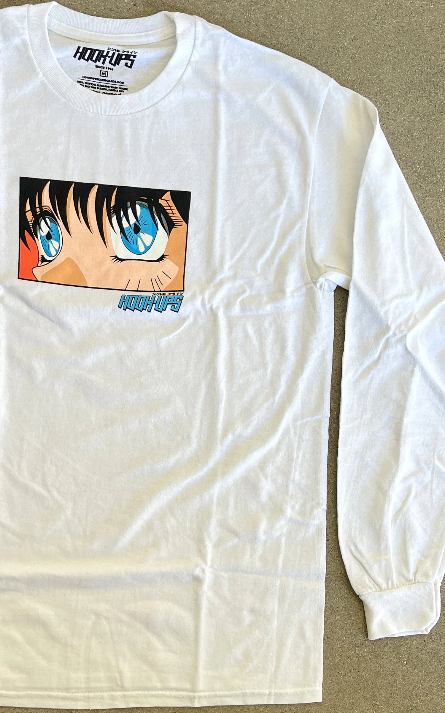 Eyes LONG SLEEVE t-shirt - WHITE