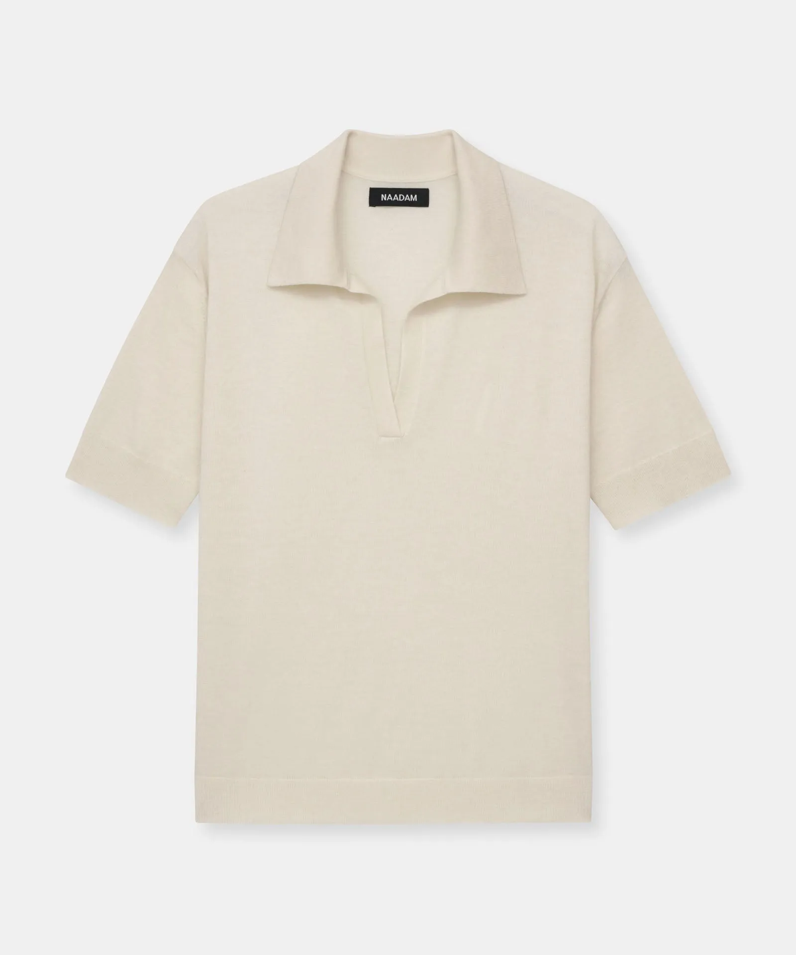 Fancy Cashmere Short Sleeve Polo