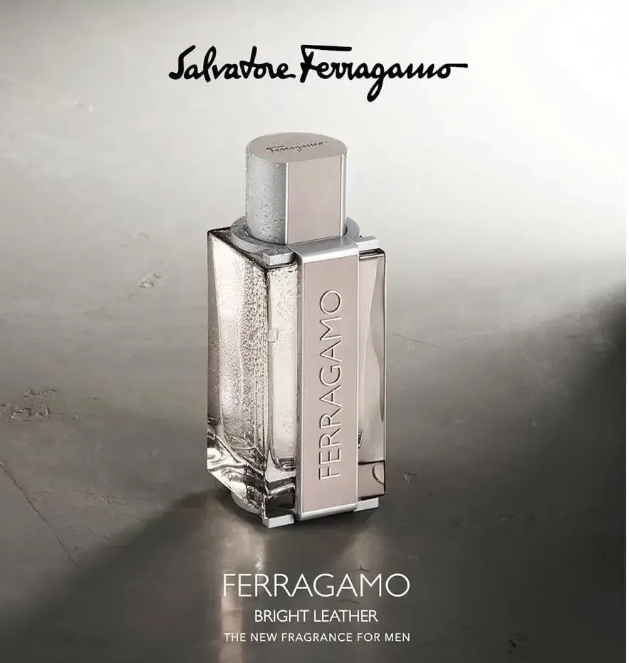 Ferragamo Bright Leather Eau de Toilette Spray for Men, 3.4 oz 100 ml By Salvatore Ferragamo