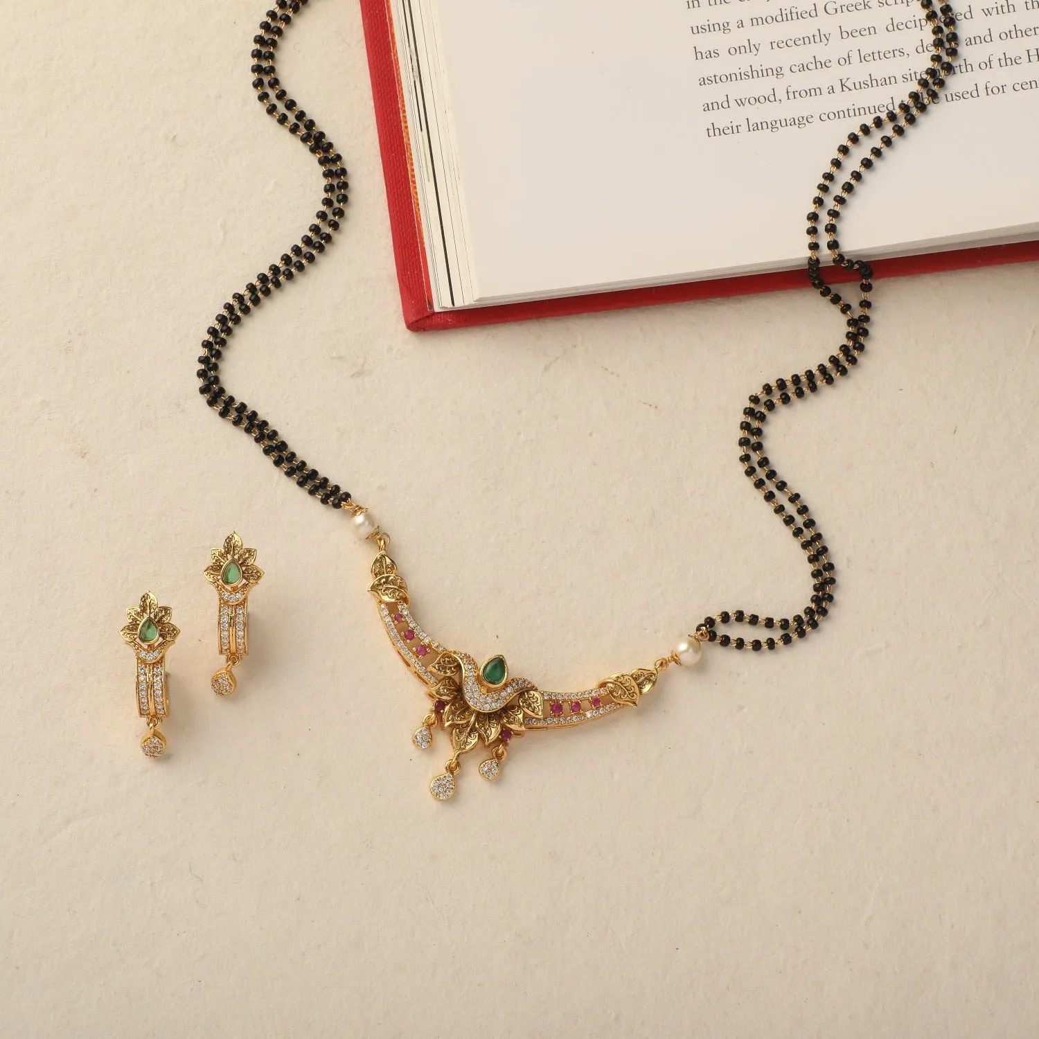 Floral Classic Antique Mangalsutra Set