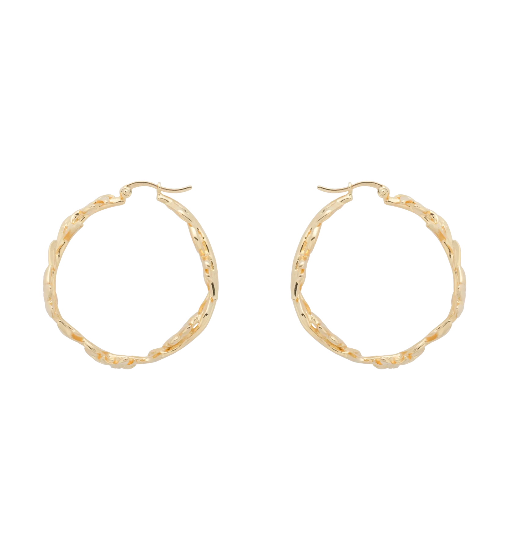 Flower Crown Hoop Earrings