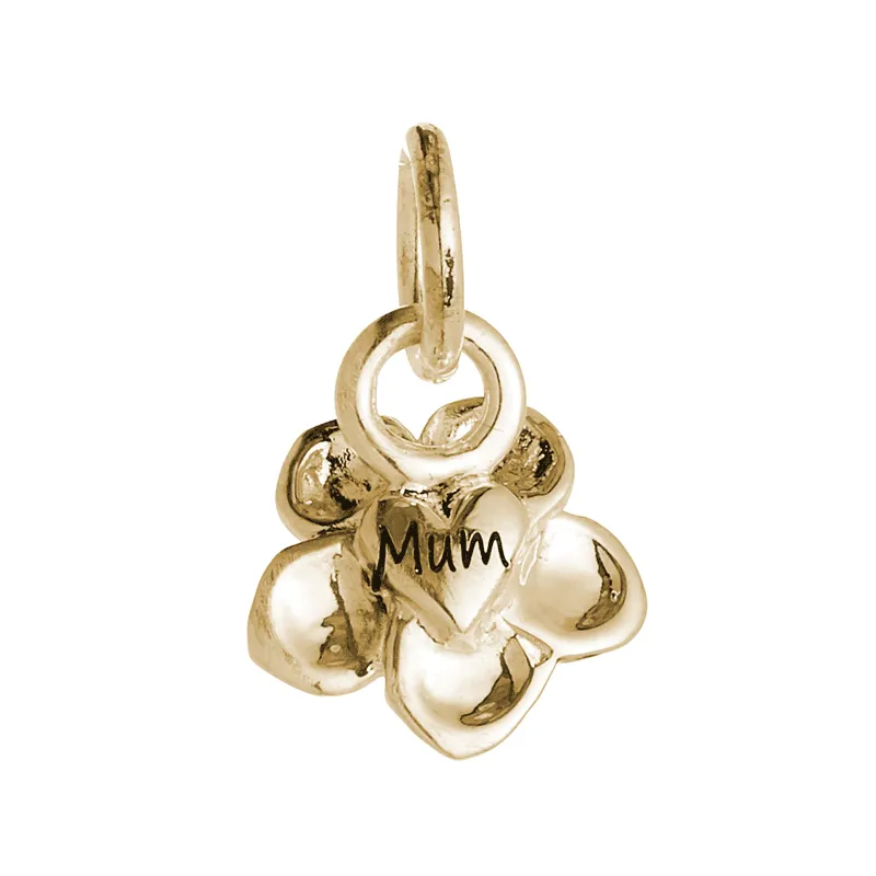 Forget-Me-Not Flower 18ct Gold Vermeil Charm