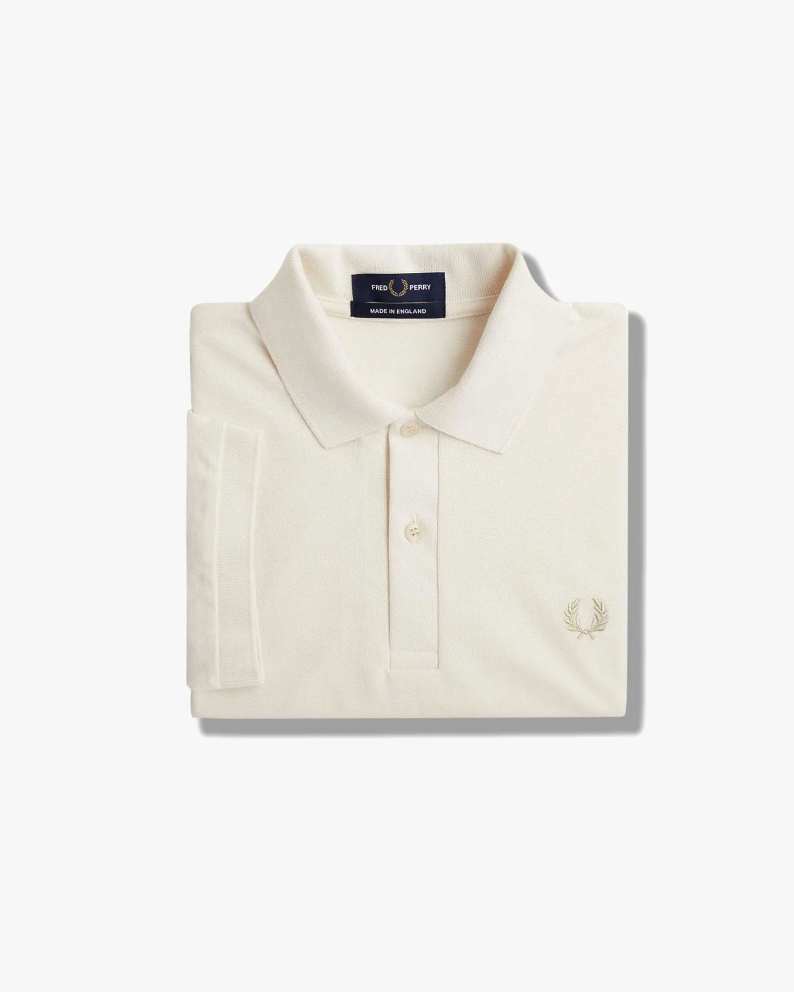 Fred Perry M3 Made In England Plain Polo Shirt - Ecru / Oatmeal