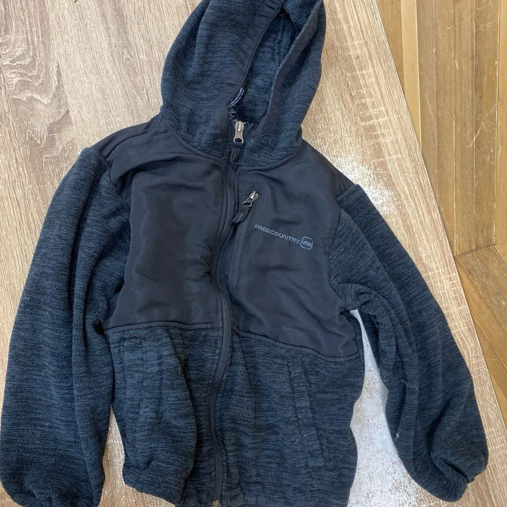 Free Country - Kid's Fleece Jacket: Black-children-SM (6/6X)